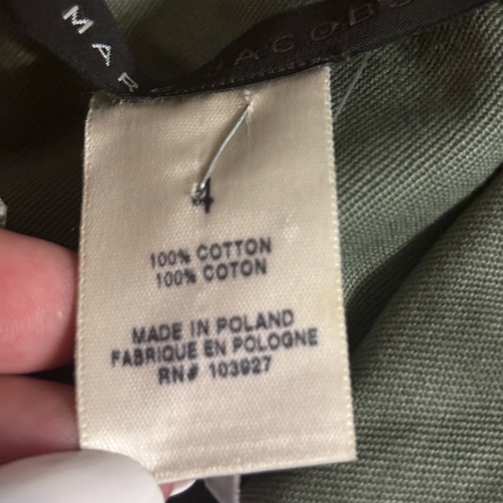 MARC JACOBS Utility Cargo Jacket, Cropped, Army Green - Picture 2 of 8
